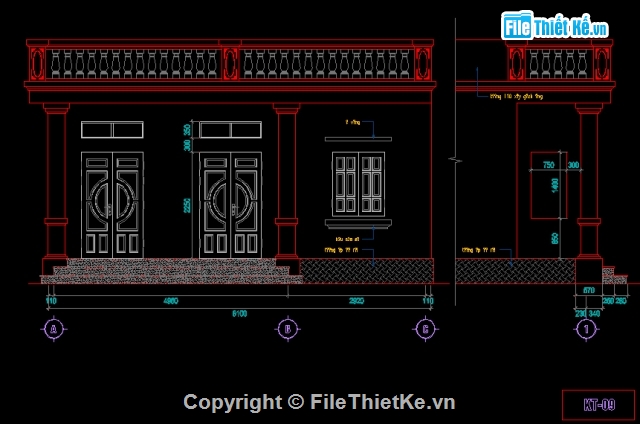 Bản vẽ,nhà cấp 4,nhà cấp 4 đẹp,mẫu nhà cấp 4